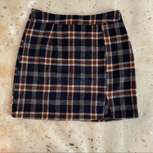 Plaid Mini Skirt by Entro